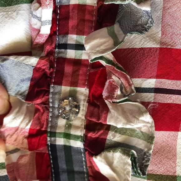 Red and navy Xmas dress Hartstrings - Picture 4 of 5